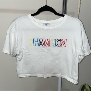 Champion Cropped Embroidered Shirt